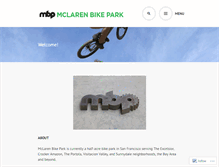 Tablet Screenshot of mclarenbikepark.com